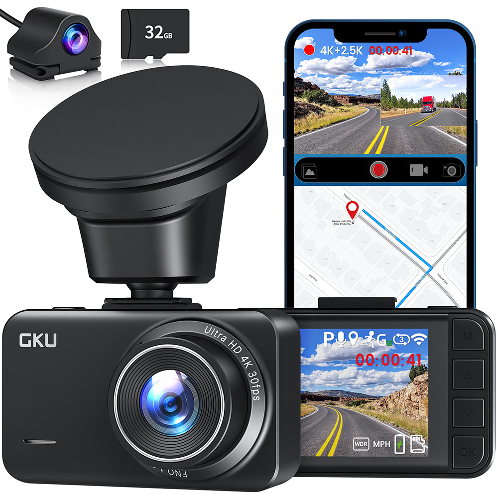 Dashcam Full HD Dual Dashcam Vorne Hinten mit GPS-Tracking