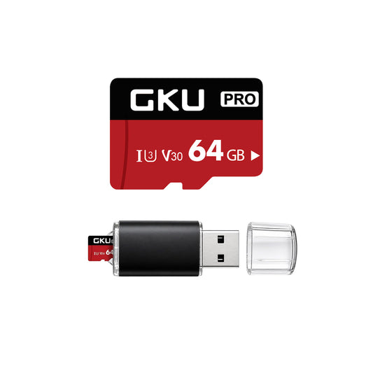 GKU 64GB High Endurance MicroSD Card for 4K Dash Cam | U3 V30 Memory Card