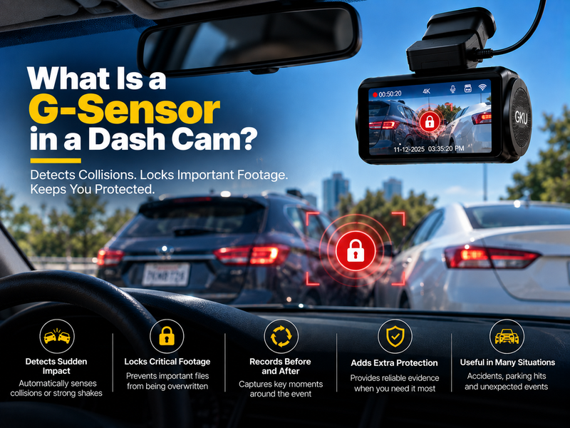 What Is a G-Sensor in a Dash Cam? How It Works & Why It Matters