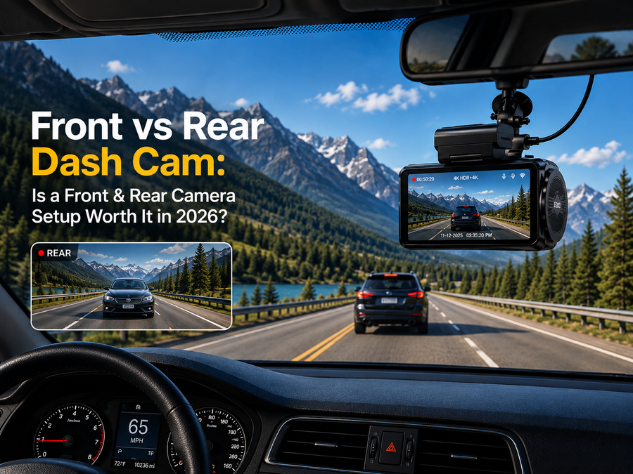 Front vs Rear Dash Cam: Is a Front & Rear Camera Setup Worth It in 2026?
