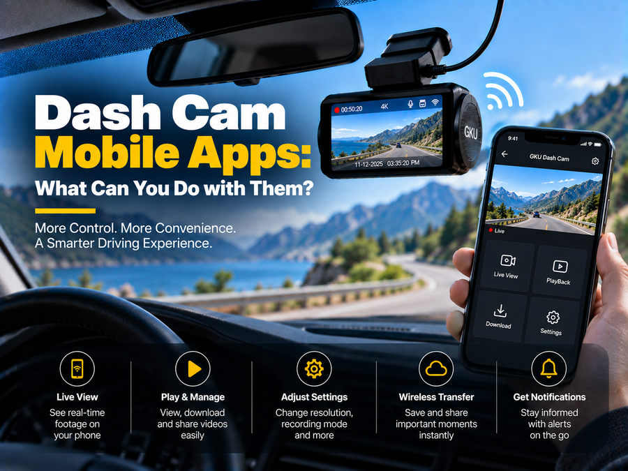 Dash Cam Mobile Apps: What Can You Do with Them?