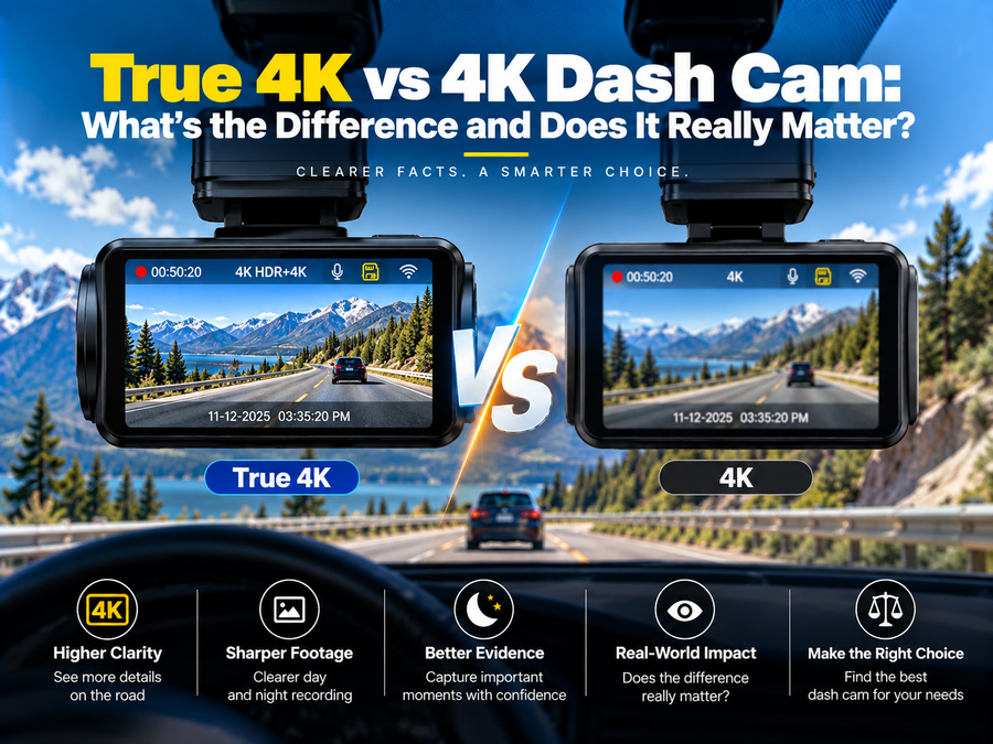 True 4K vs 4K Dash Cam: What's the Difference and Does It Really Matter?