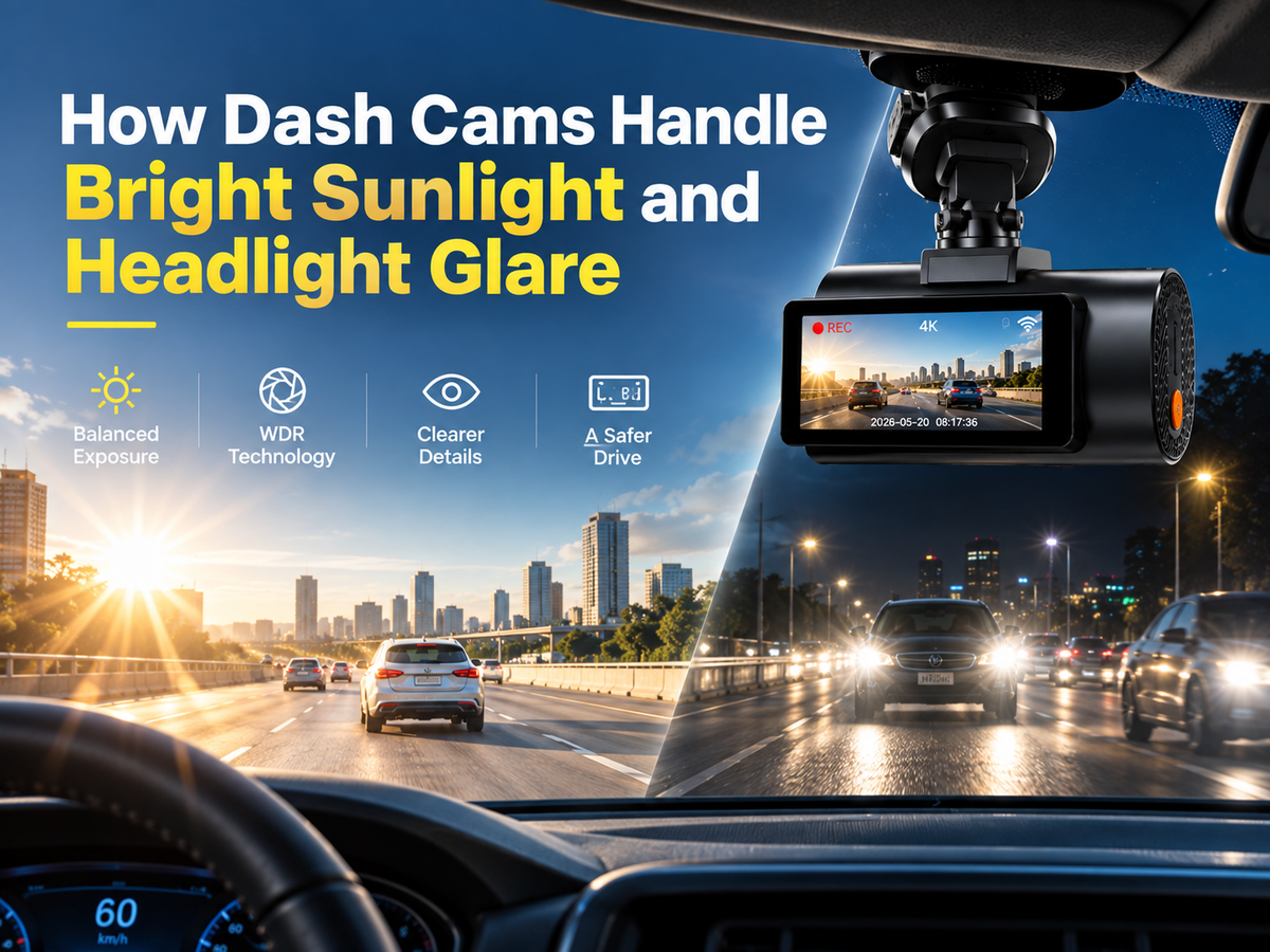 How Dash Cams Handle Bright Sunlight and Headlight Glare