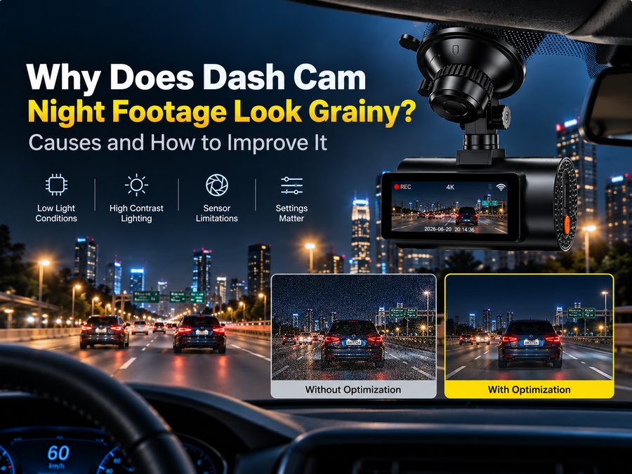 Why Does Dash Cam Night Footage Look Grainy? Causes and How to Improve It