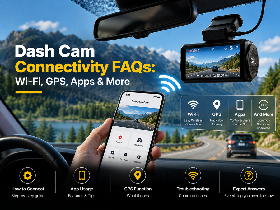 Dash Cam Connectivity FAQs: Wi-Fi, GPS, Apps & More