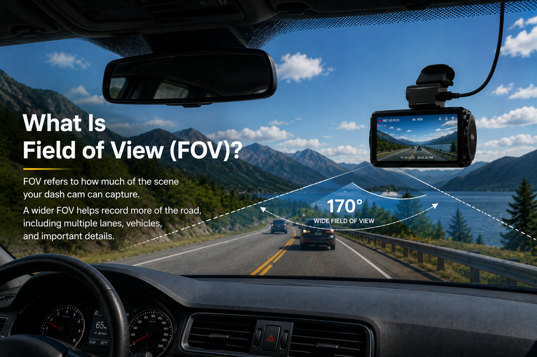 What Is Field of View (FOV) in a Dash Cam?