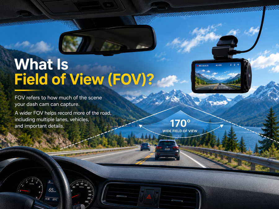 What Is Field of View (FOV) in a Dash Cam?