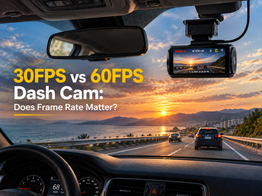 30FPS vs 60FPS Dash Cam: Does Frame Rate Matter?