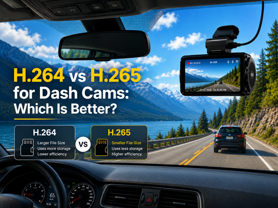 H.264 vs H.265 for Dash Cams: Which Is Better?