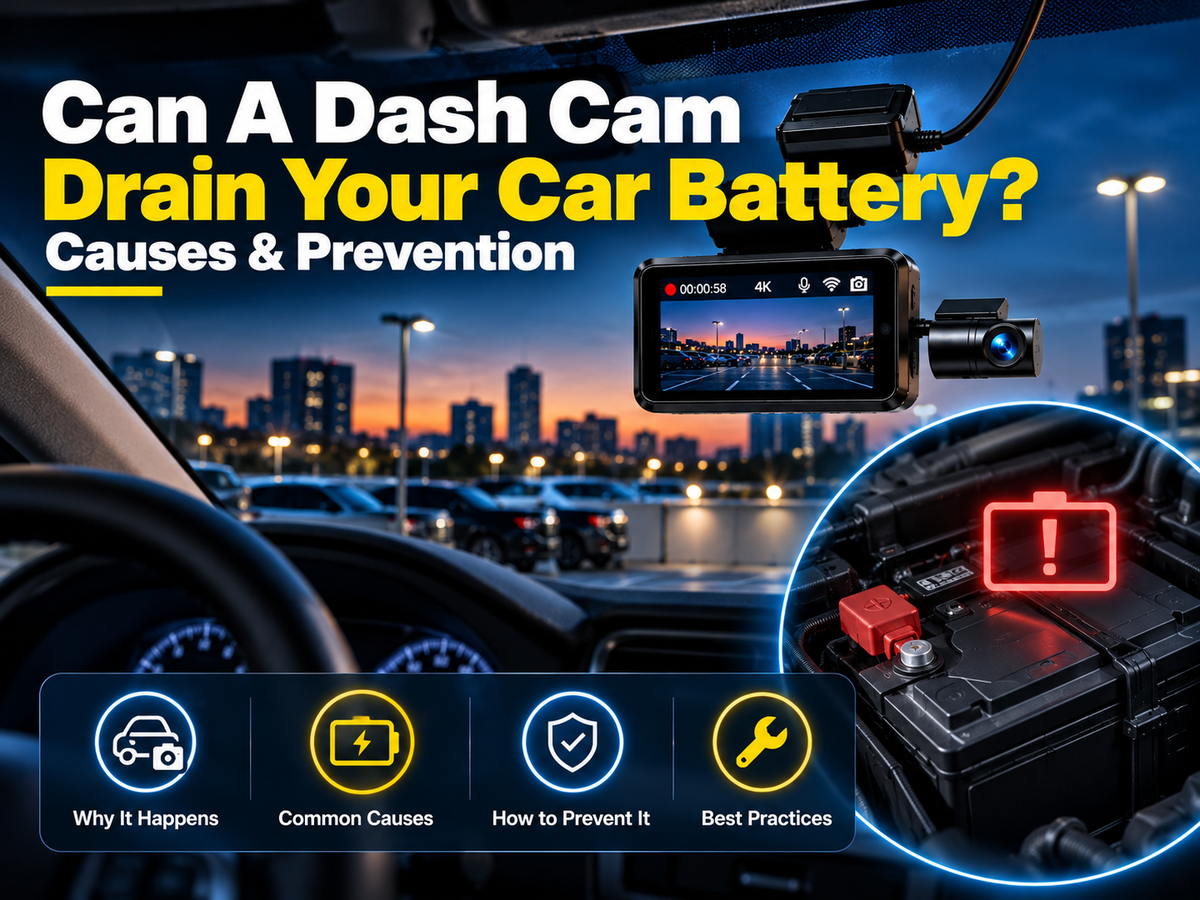 Can a Dash Cam Drain Your Car Battery? Causes & Prevention