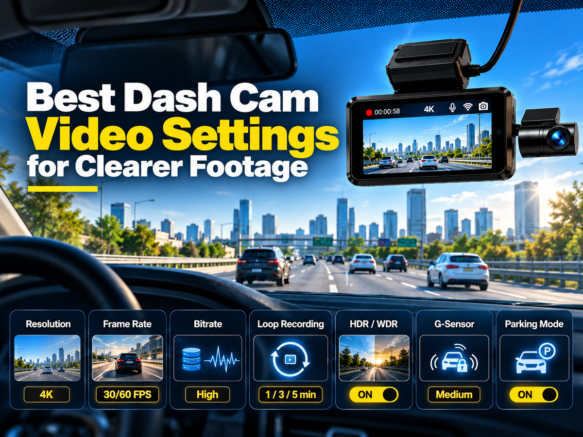 Best Dash Cam Video Settings for Clearer Footage: A Complete Guide