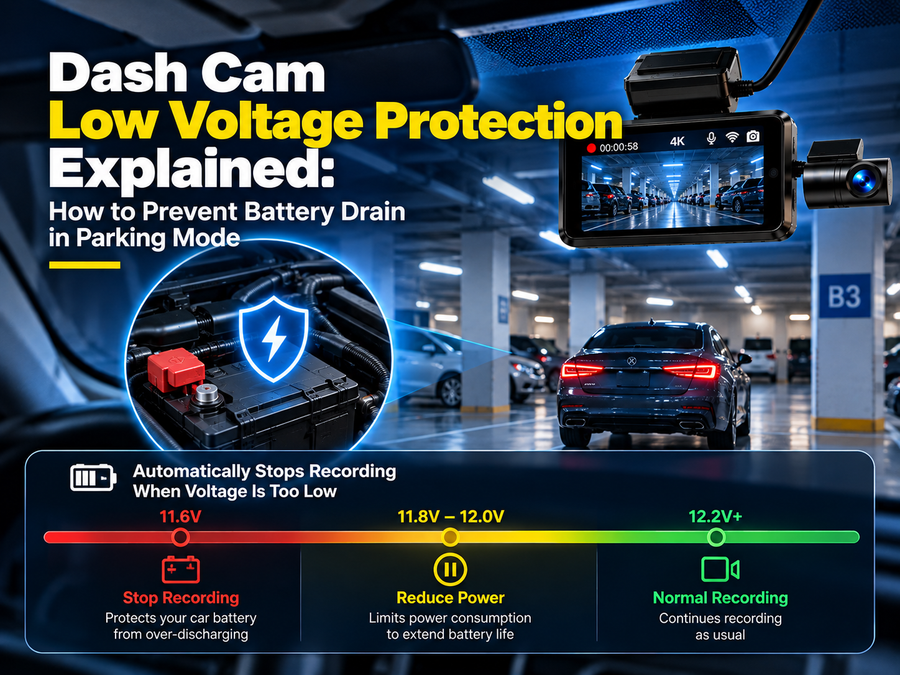 Dash Cam Low Voltage Protection Explained: How to Prevent Battery Drain in Parking Mode