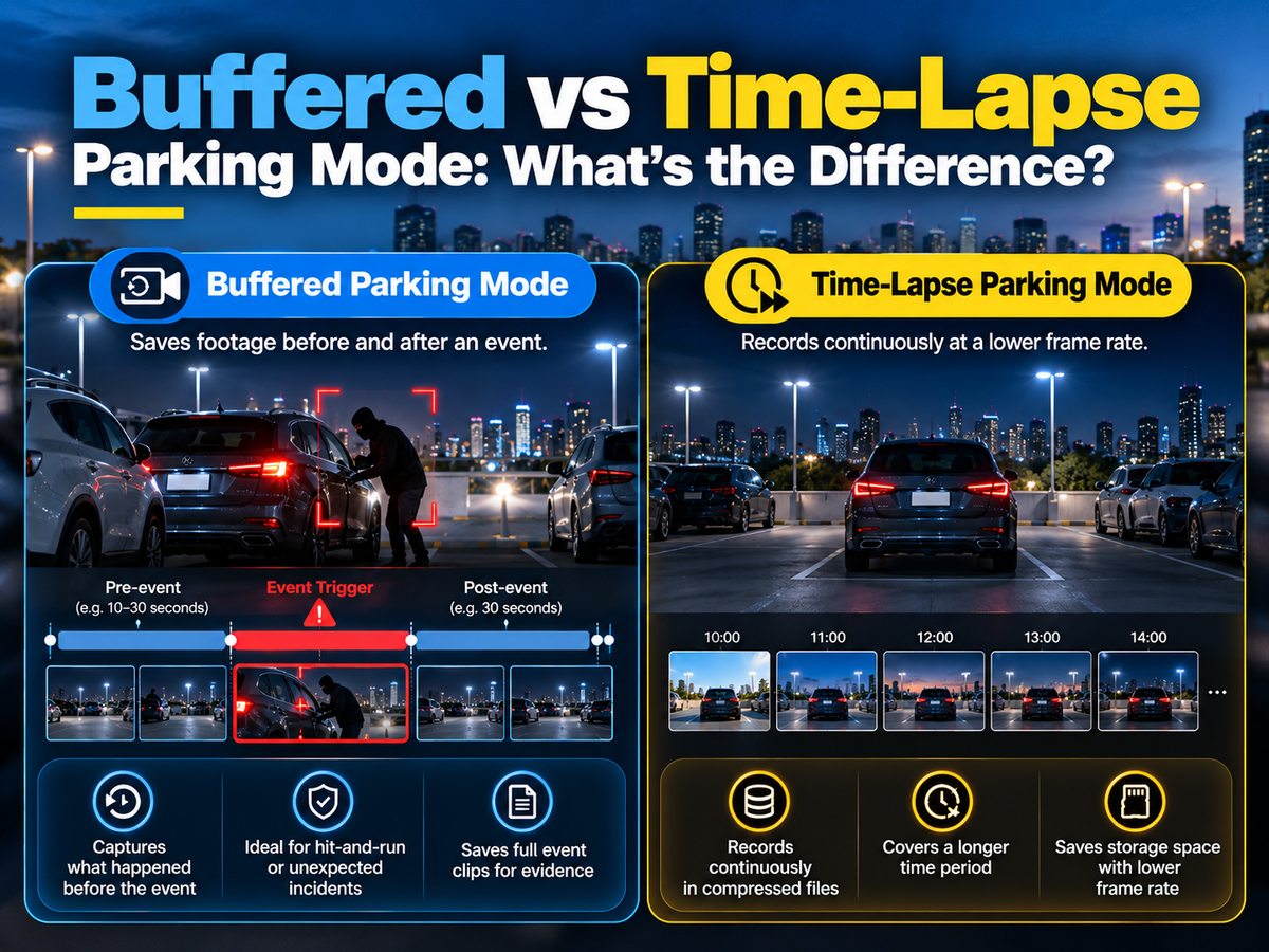 Buffered vs Time-Lapse Parking Mode: What's the Difference?