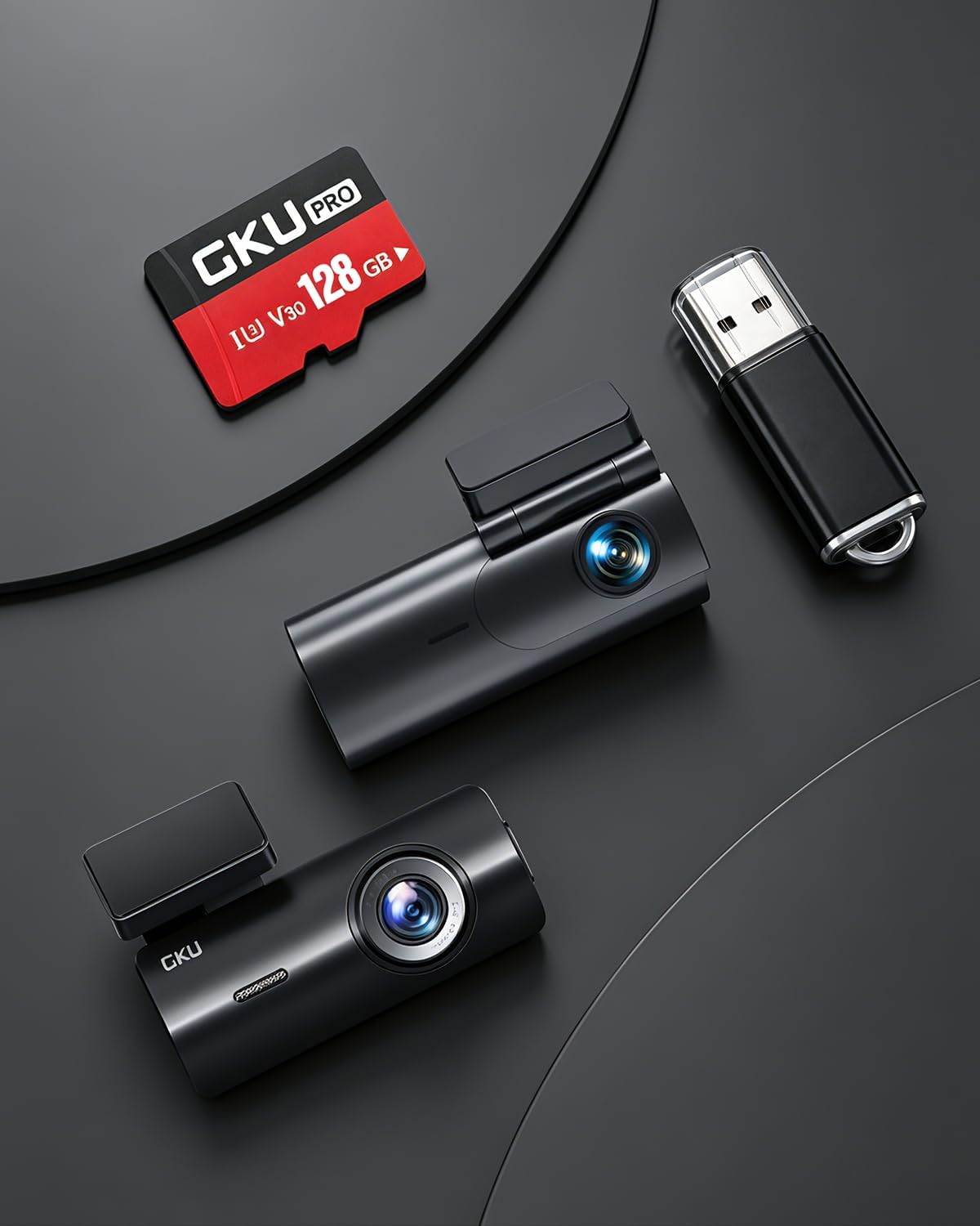 GKU 128GB High Endurance MicroSD Card for Dash Cam | U3 V30 4K Recording