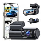 GKU E200 4K+4K Dash Cam Front and Rear, STARVIS 2 Sensor, HDR Night Vision