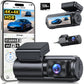 GKU E200 4K+4K Dash Cam Front and Rear, STARVIS 2 Sensor, HDR Night Vision, 128GB SD Card