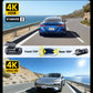 GKU E200 4K+4K Dash Cam Front and Rear, STARVIS 2 Sensor, HDR Night Vision, 128GB SD Card