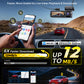 GKU C300 4K+1080P+4K Triple Dash Cam| Front, Cabin & Rear Camera for Rideshare Drivers with GPS & Voice Control, 64GB Card Pre-installed