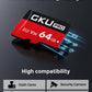 GKU 64GB High Endurance MicroSD Card for Dash Cam, U3 V30 Memory Card with USB Card Reader, Supports Continuous Loop Recording & 4K Video Recording