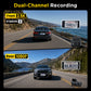 GKU C600 4G LTE Dual Dash Cam with Remote Monitoring & GPS