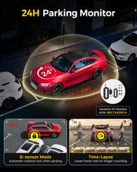GKU C300 3-Channel Dash Cam |Front, Cabin, Rear