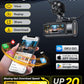 GKU D600 Pro Max Dash Cam Front and Rear, STARVIS 2 Sensor, Fastest 5.8GHz WiFi 6.0, Voice Control, 3 "IPS Car Camera with GPS (No SD Card)