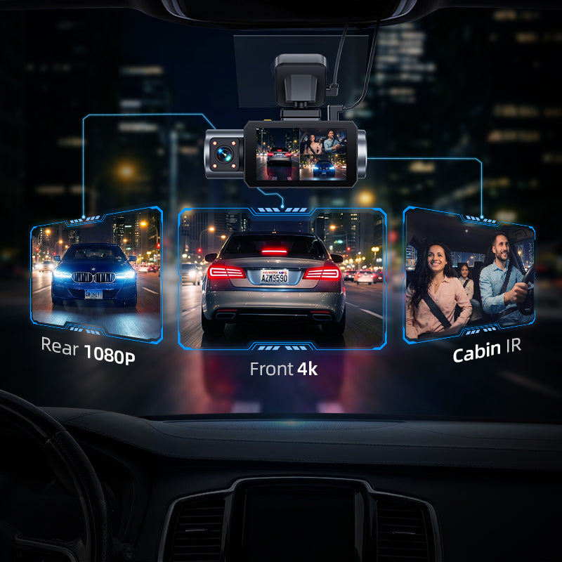 3-Channel Dash Cams