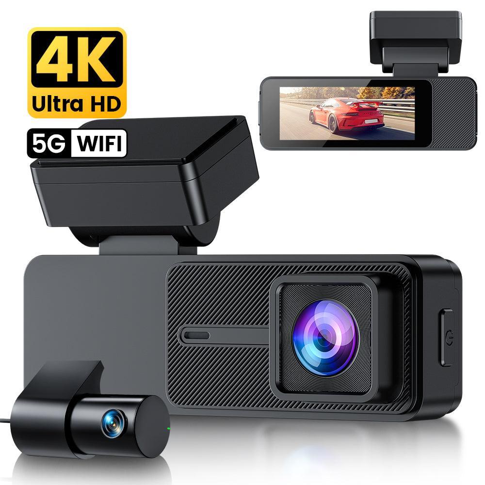 GKU D700 4K + 1080P 5G WiFi GPS 3,18-calowa kamera samochodowa z ekranem dotykowym