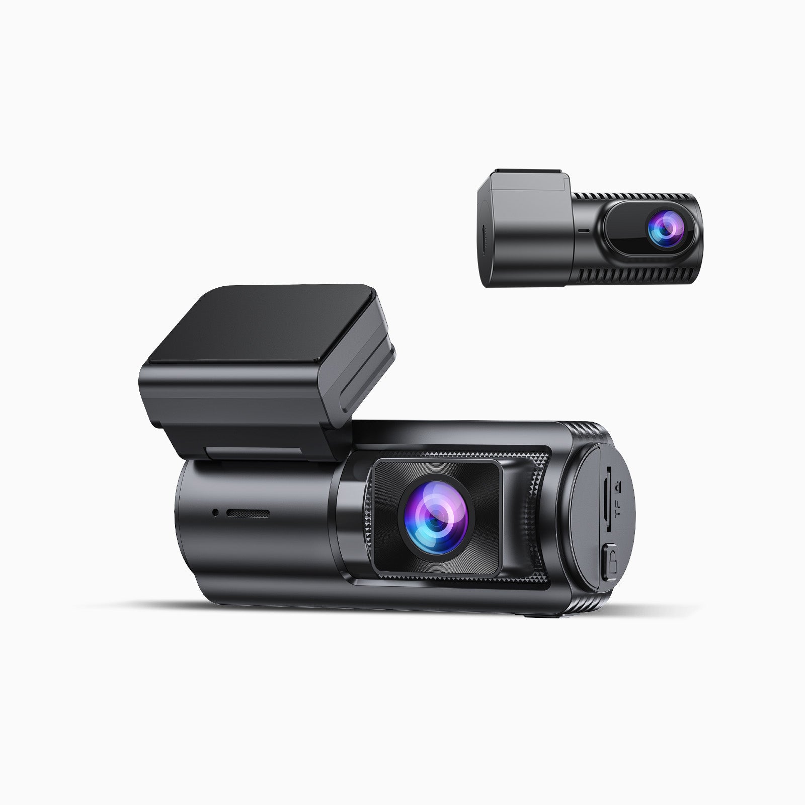 GKU E200 front and rear dash cam cameras