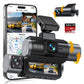 GKU D1000 3 Channel 5.8GHz WiFi Dash Cam - gkutech