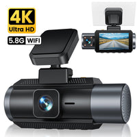 GKU D1000 3 Channel 5.8GHz WiFi Dash Cam - gkutech