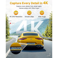 GKU D200 Ultra HD 4K Front Dash Cam - gkutech