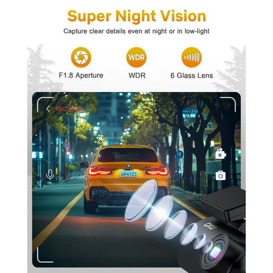 GKU D200 Ultra HD 4K Front Dash Cam - gkutech