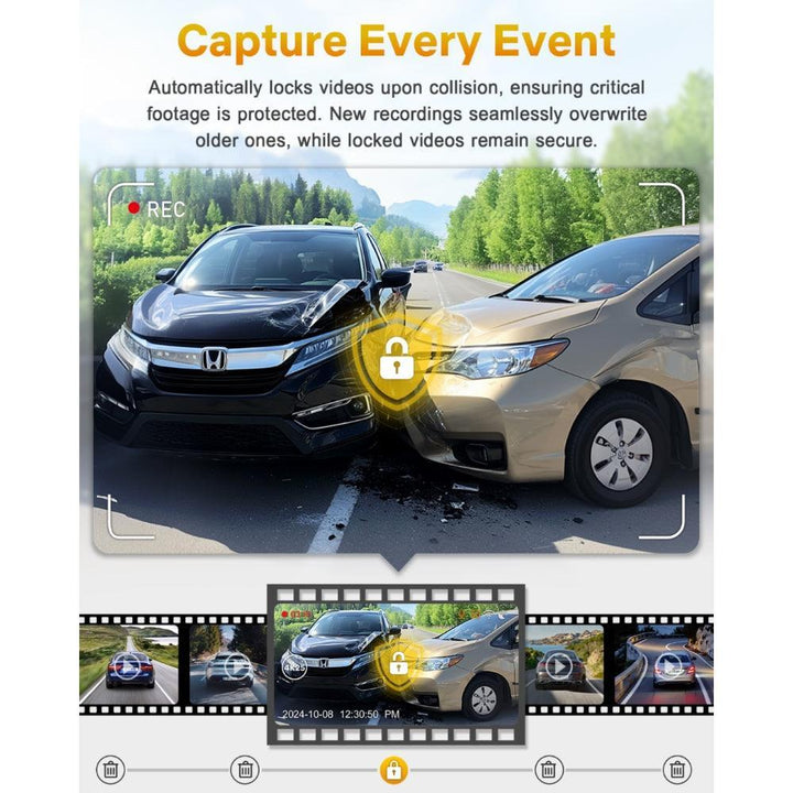 GKU D200 Ultra HD 4K Front Dash Cam - gkutech