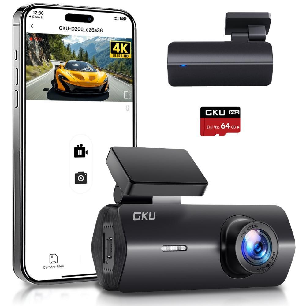 GKU D200 Ultra HD 4K Front Dash Cam - gkutech