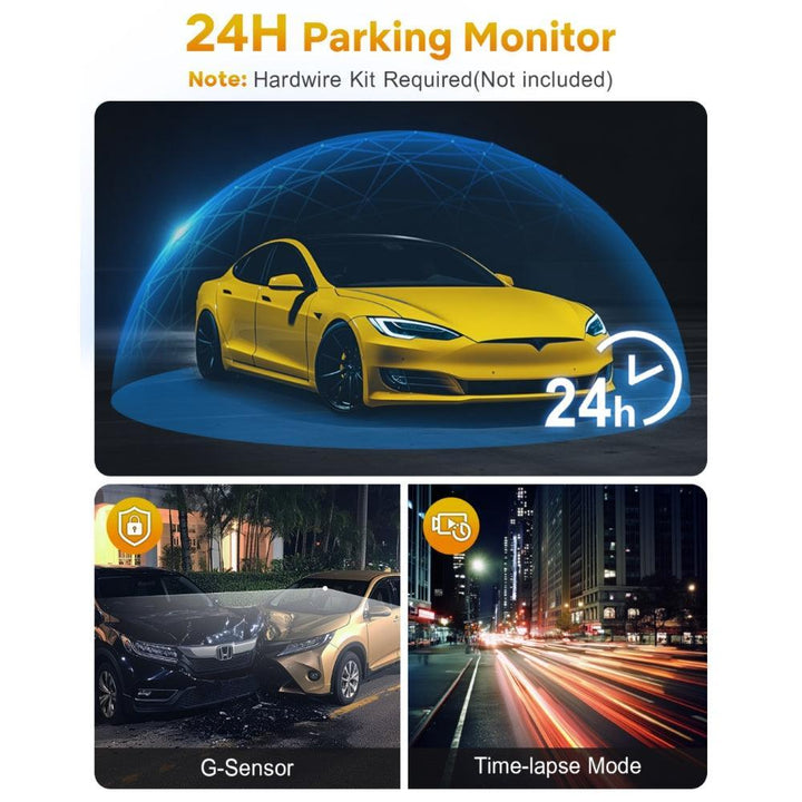 GKU D200 Ultra HD 4K Front Dash Cam - gkutech