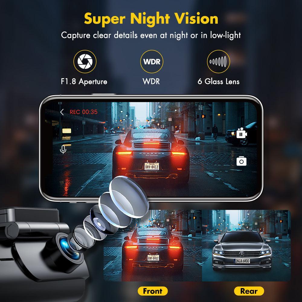 GKU D600 4K/2.5K WiFi Dash Cam - gkutech