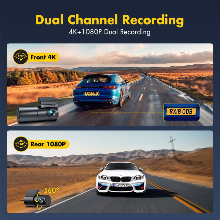 GKU D600 4K/2.5K WiFi Dash Cam - gkutech