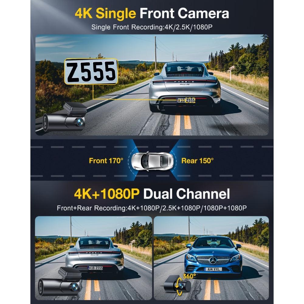 GKU D600Pro 4K WiFi GPS With 1.47 Inch IPS Screen Dash Cam - gkutech
