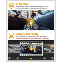 GKU D900 4K 30fps+2.5K 5G WiFi Dash Cam - gkutech